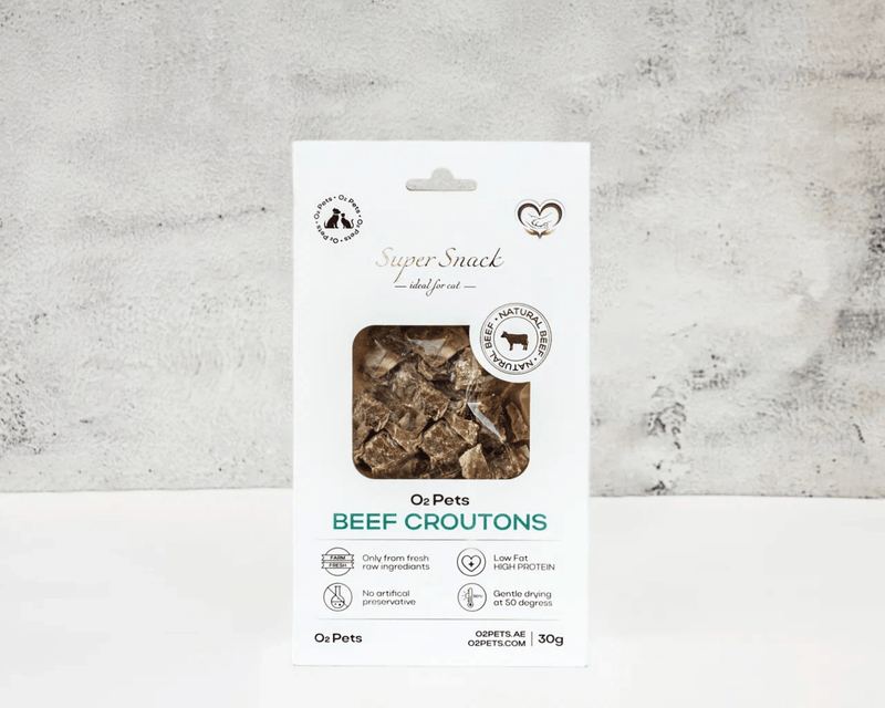 Beef Croutons For Cat, 30g