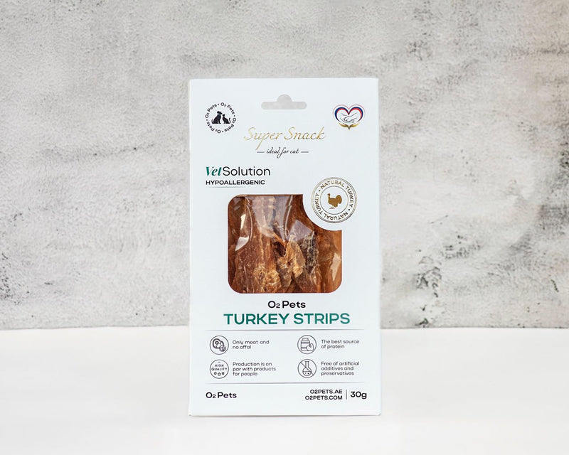 Turkey Strips For Cat, 30g